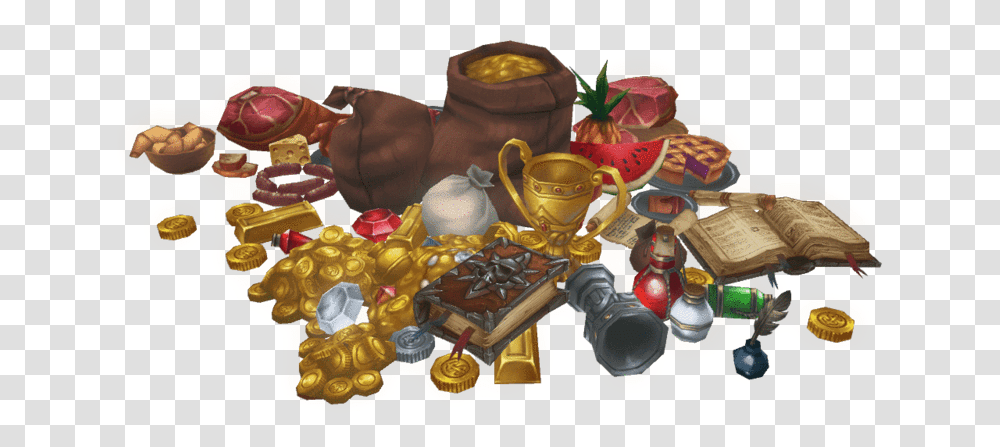 Low Poly Loot, Treasure, Pottery, Birthday Cake, Dessert Transparent Png