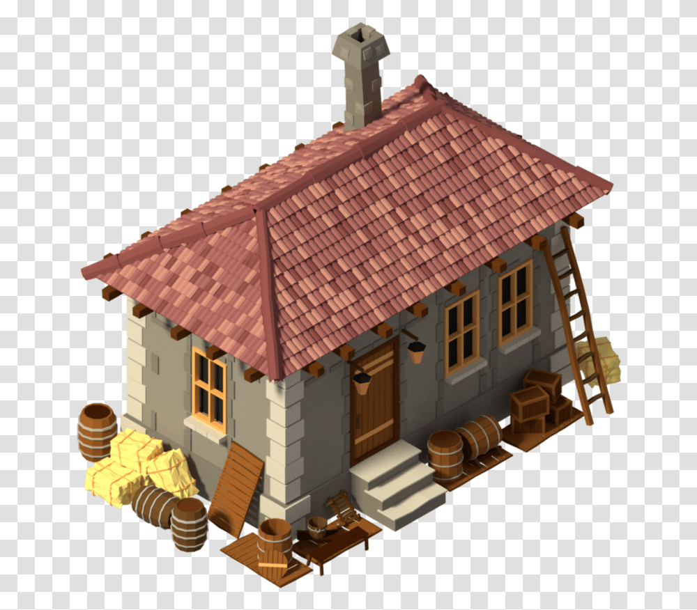 Low Poly Medieval House 02 By Nsrossy Medieval House Low Poly, Toy, Nature, Outdoors, Building Transparent Png