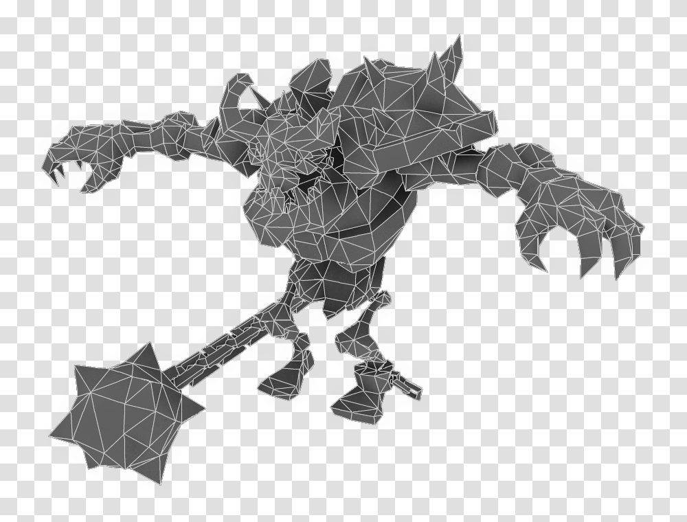 Low Poly Skeleton Grunt Download Craft, Weapon, Blade, Arrowhead Transparent Png