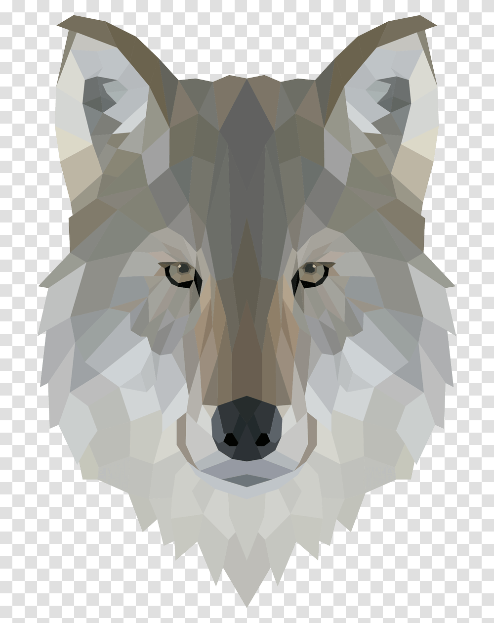 Low Poly Wolf Head, Mammal, Animal, Rug, Red Wolf Transparent Png