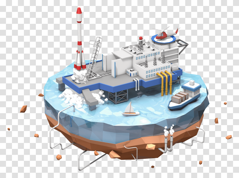 Low Polylabrocketspaceship Low Poly Lab Digital Tugboat, Watercraft, Vehicle, Transportation, Vessel Transparent Png