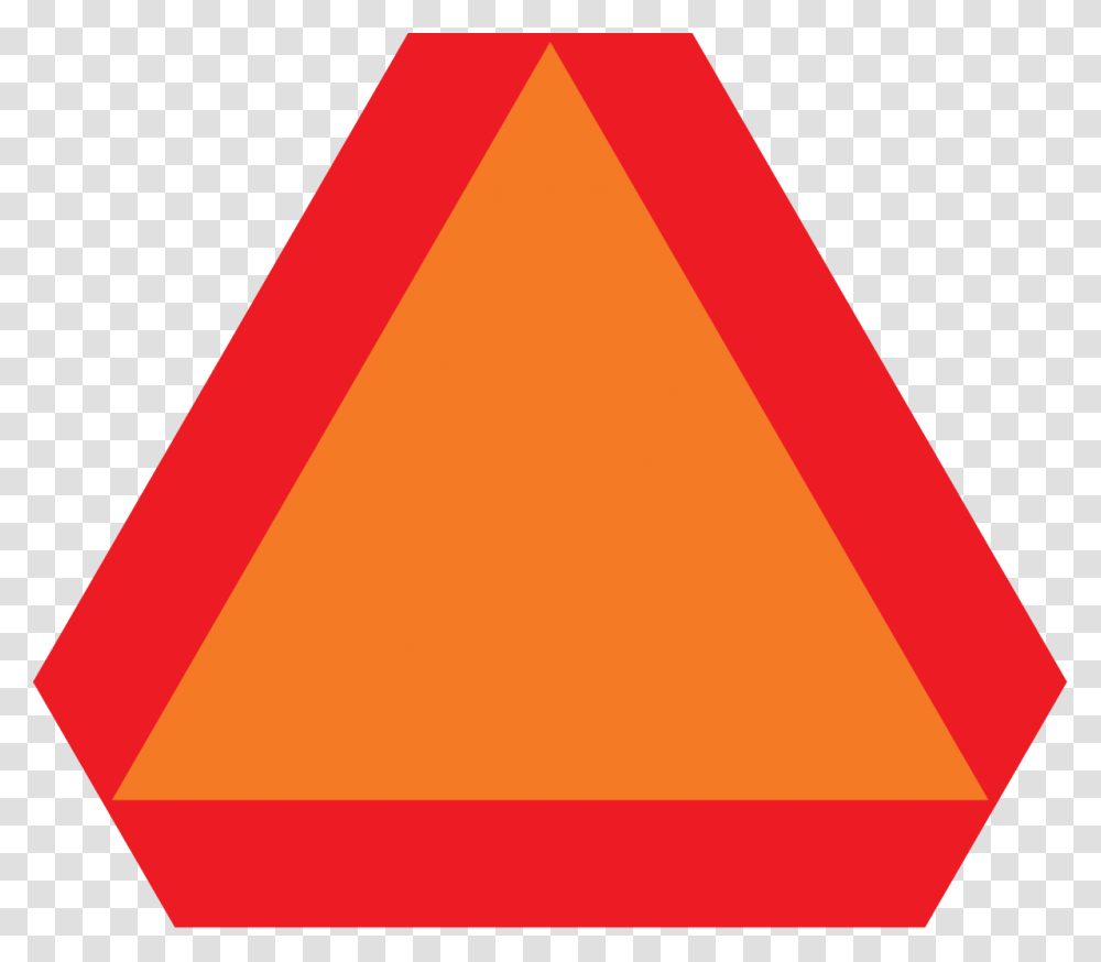 Low Speed Vehicle Sign, Triangle, Rug, Road Sign Transparent Png