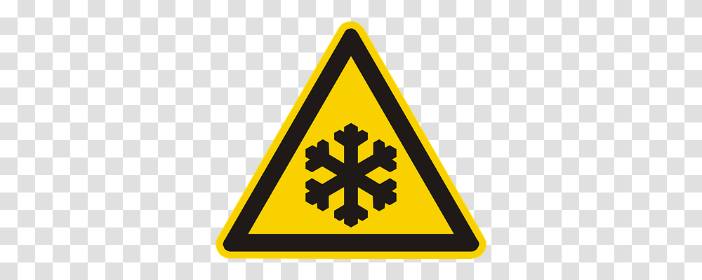 Low Temperature Symbol, Triangle, Sign, Road Sign Transparent Png
