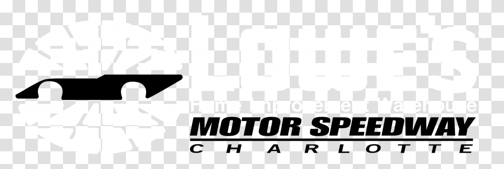 Lowequots Motor Speedway Charlotte Logo Black And White Charlotte Motor Speedway, Number, Word Transparent Png