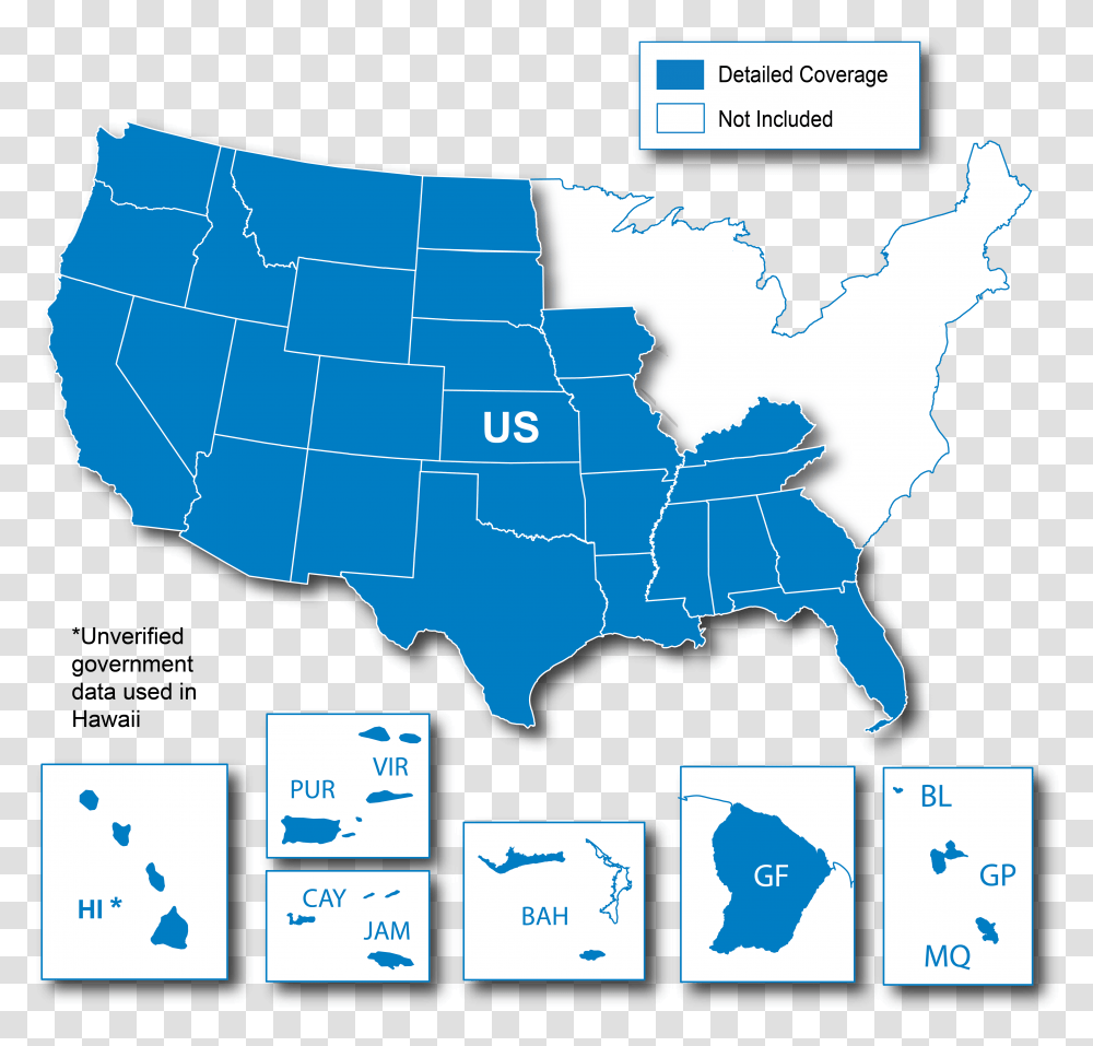Lower 49 States Ne Map, Plot, Diagram, Atlas Transparent Png
