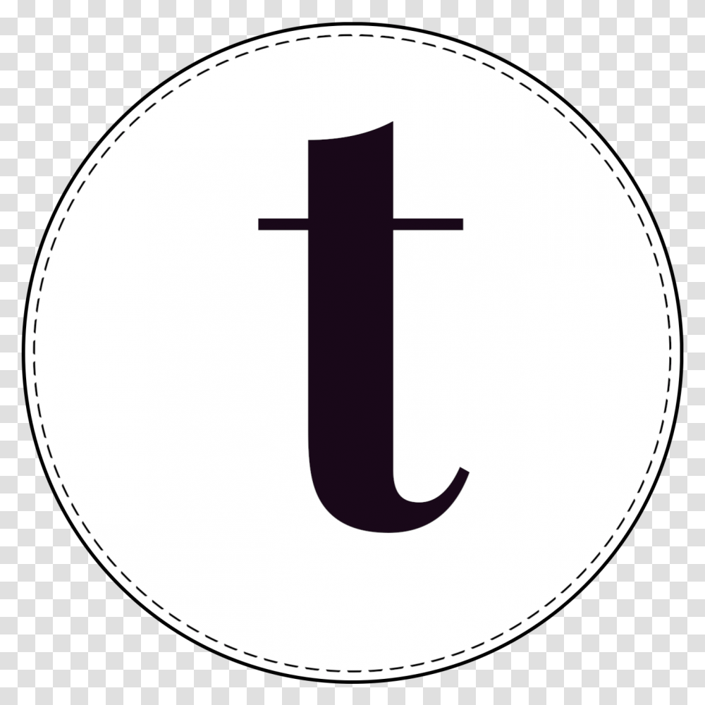 Lowercase Circle Banner Letter T Crescent, Number, Alphabet Transparent Png