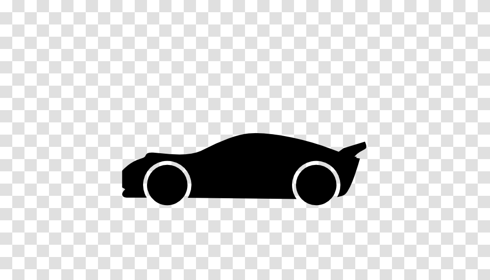 Lowered Racing Car Side View Silhouette Free Vector Icons Designed, Stencil, Animal, Mammal, Hammer Transparent Png