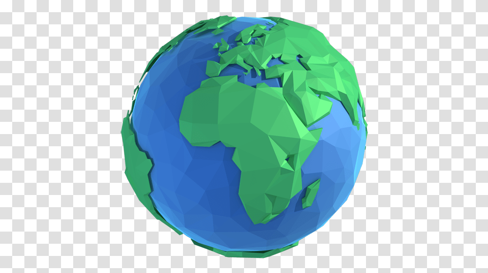 Lowpoly Style Earth Cartoon World Cartoon Earth, Outer Space, Astronomy, Universe, Sphere Transparent Png