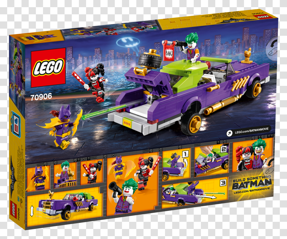 Lowrider Lego Batman Movie Lego Sets, Toy, Person, Vehicle, Transportation Transparent Png