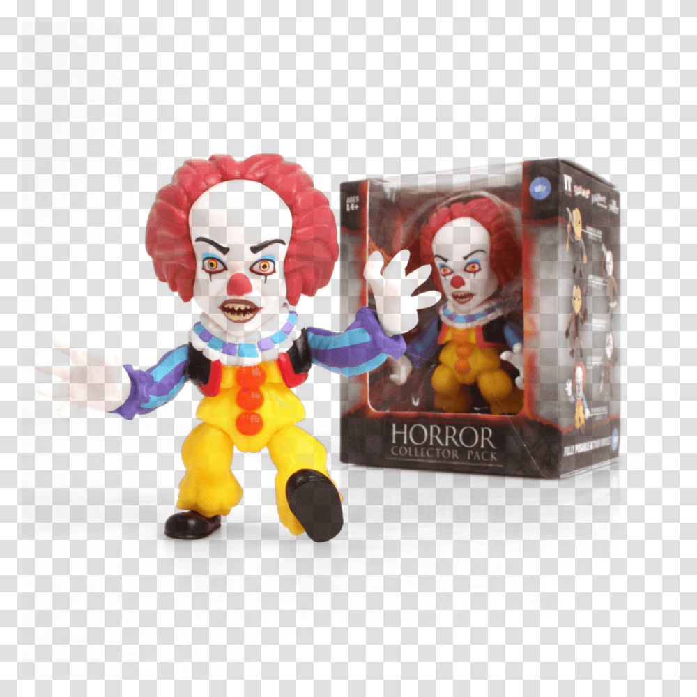 Loyal Subjects It Pennywise 1990 Figure Joker, Person, Human, Toy, Costume Transparent Png