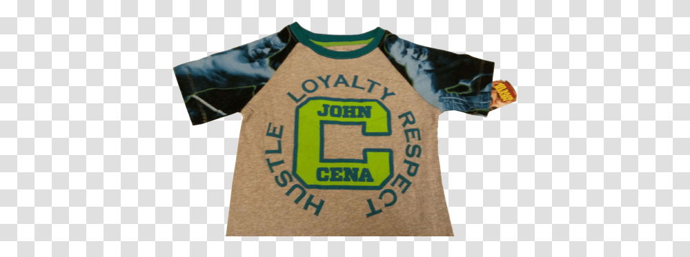 Loyalty John Cena Grey And Green Short Sleeve Tshirt Label, Clothing, Apparel, T-Shirt, Logo Transparent Png