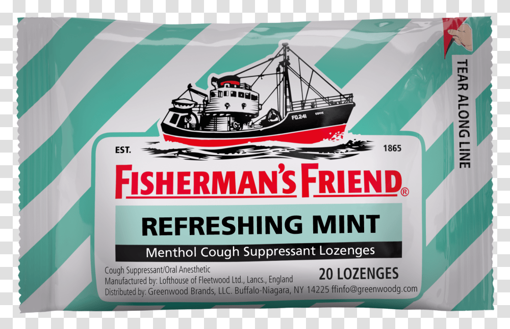 Lozenges For Cough Sore Throat Sugar Free Fisherman Friend, Poster, Advertisement, Flyer, Paper Transparent Png