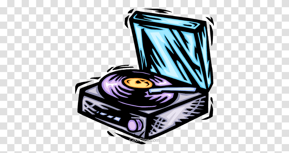 Lp Record Player Royalty Free Vector Clip Art Illustration, Electronics, Cd Player, Appliance, Meal Transparent Png