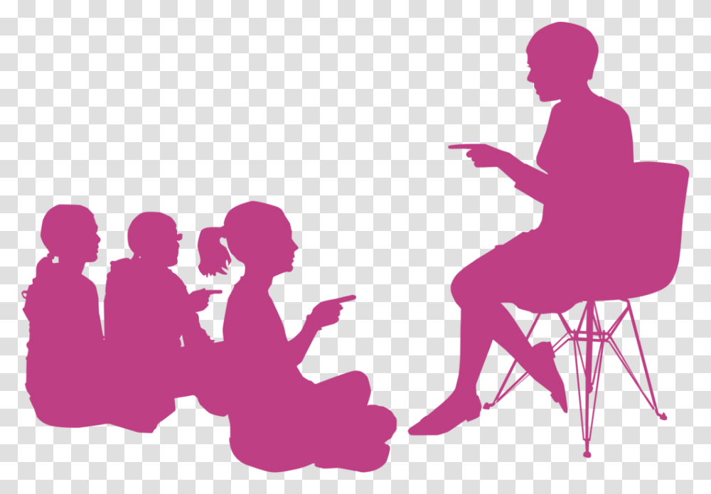 Lpe Silhouette Students Sitting, Person, People, Logo Transparent Png