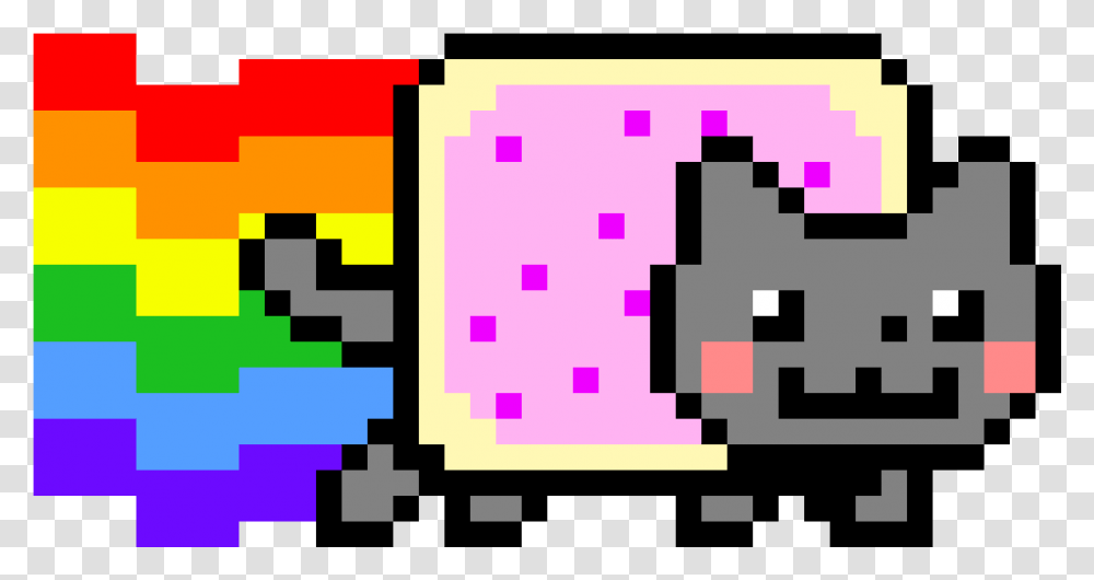 Lps Cat Nyan Cat Pixel Art, Pac Man, Modern Art Transparent Png