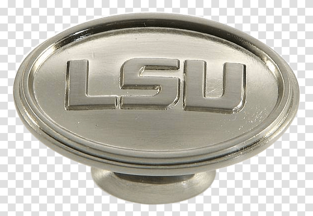 Lsu Cabinet Knob Lsu In Oil Rubbed Bronze Emblem, Logo, Trademark, Buckle Transparent Png