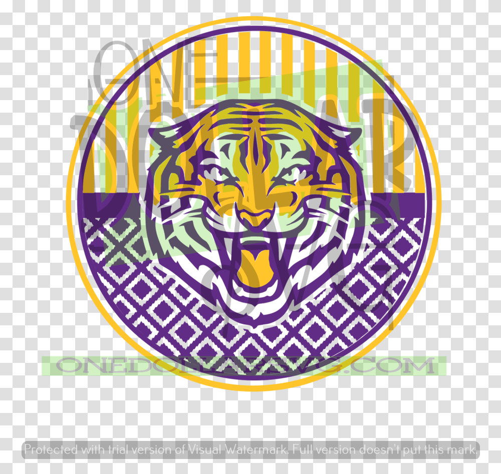Lsu Tiger Logo, Trademark, Emblem, Badge Transparent Png