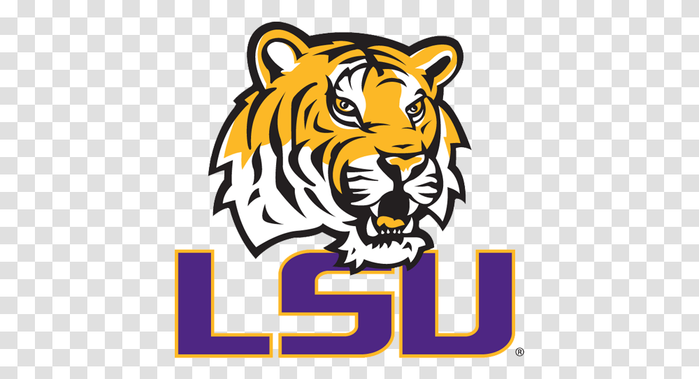 Lsu Tigers Football Louisiana State Louisiana State University Logo, Label, Text, Graphics, Art Transparent Png