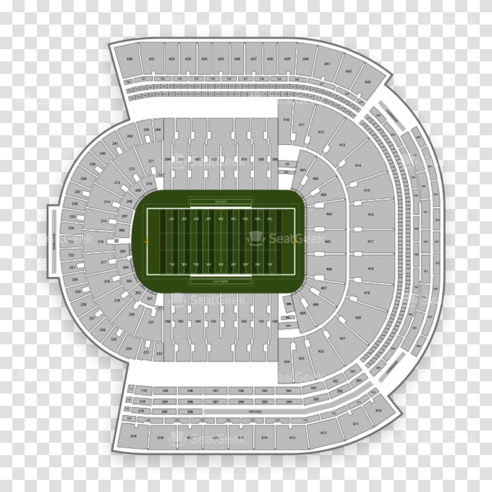 Lsu Tigers Football Seating Chart Lsu Stadium Section, Field, Building, Arena, Football Field Transparent Png