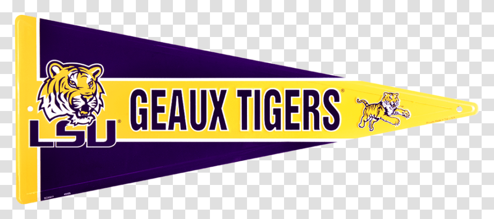 Lsu Tigers Pennant Louisiana State University Pennant, Word, Logo Transparent Png