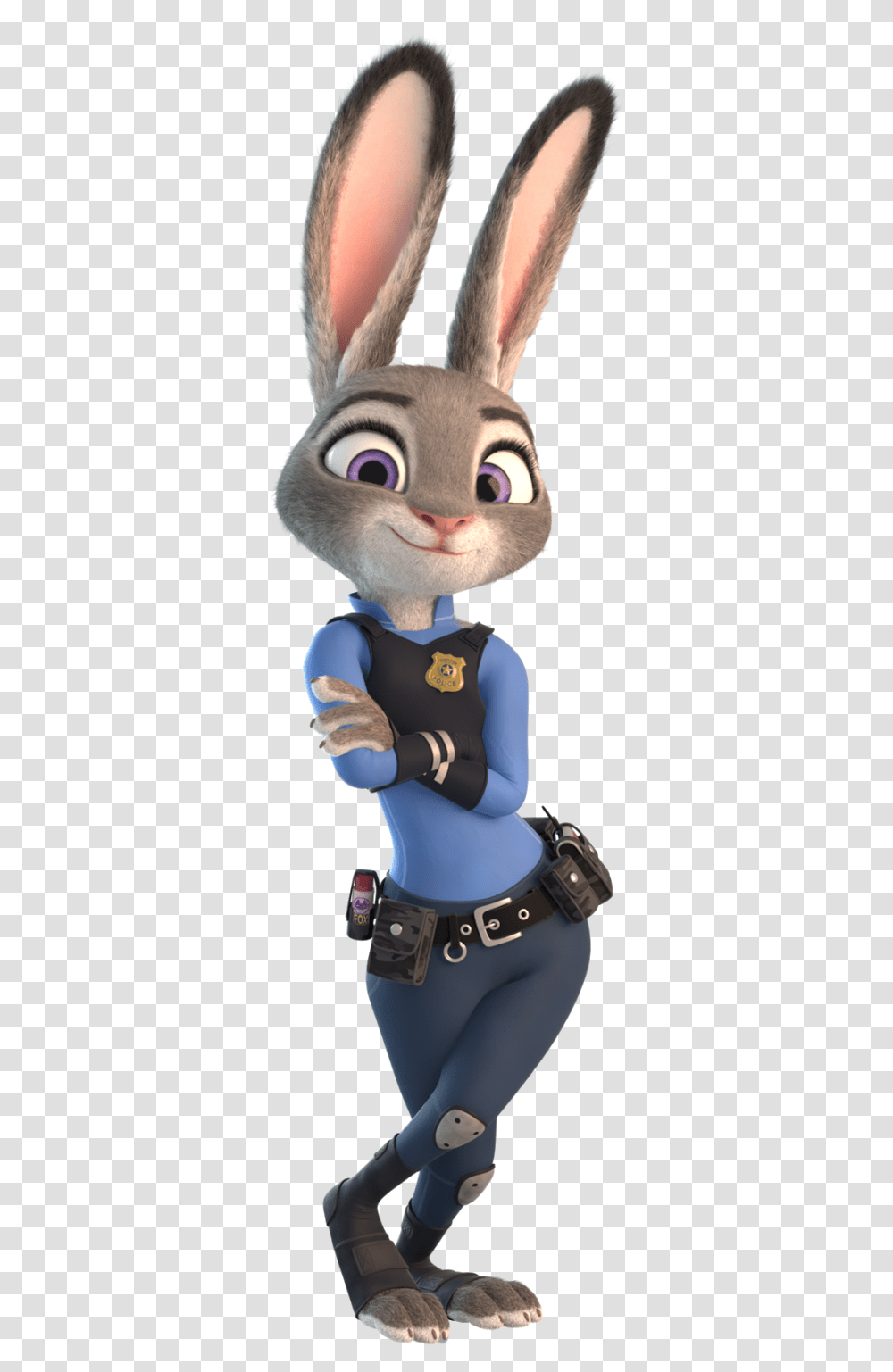 Lt Judy Hopps Zootopia, Toy, Doll, Figurine, Person Transparent Png