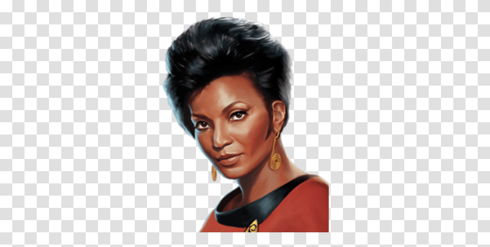 Lt Uhura Star Trek Wrath Of Gems Wikia Fandom Hair Design, Face, Person, Head, Portrait Transparent Png