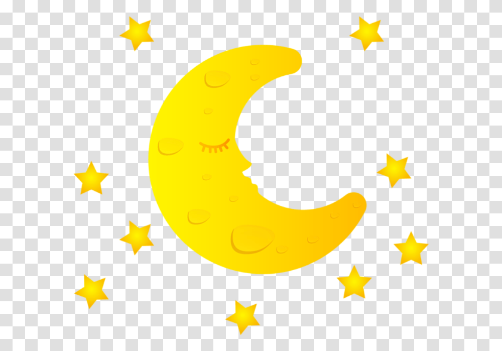 Lua Crescente Com Estrelas Moon Free Clipart, Star Symbol, Outdoors, Nature Transparent Png