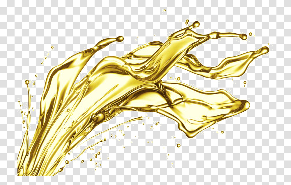 Lubricant Oil Background Liquid Gold Splash, Graphics, Art, Floral Design, Pattern Transparent Png