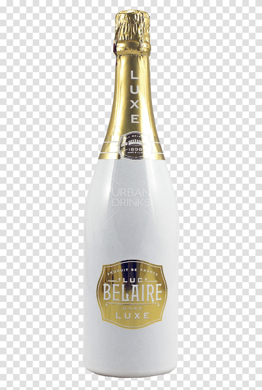 Luc Belaire Brut Luxe 75cl Belaire Rose White Bottle, Beverage, Drink, Alcohol, Sake Transparent Png