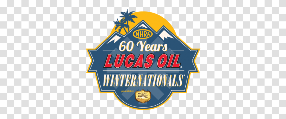 Lucas Oil Nhra Winternationals Presented By Palm Tree, Logo, Symbol, Text, Label Transparent Png
