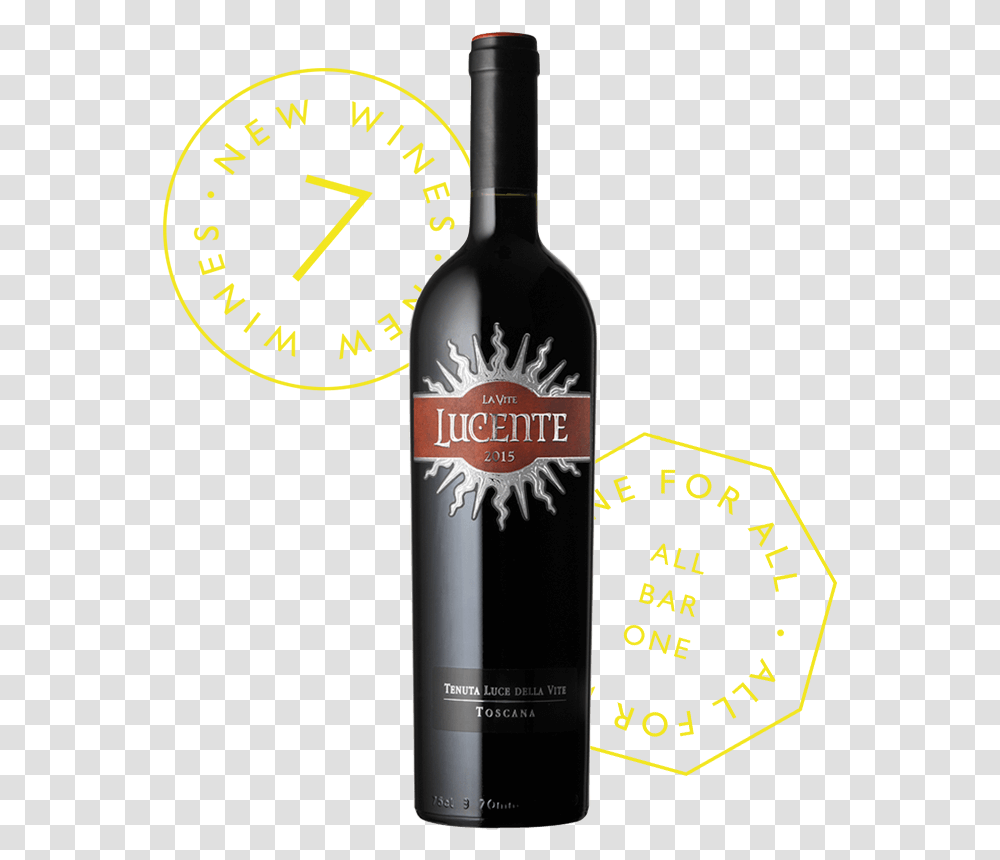 Luce Della Vite Lucente 2015, Wine, Alcohol, Beverage, Drink Transparent Png