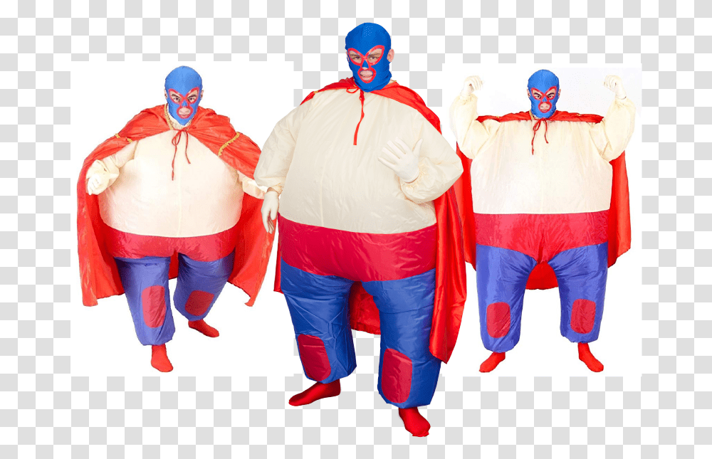Lucha Libre Mexican Wrestler Chub Suit Adult Costume Cape, Person, Coat, Sleeve Transparent Png