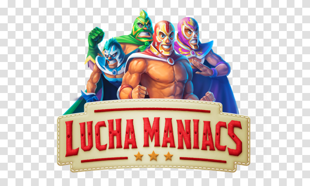 Lucha Maniacs Yggdrasil Lucha Maniacs Slot, Person, Interior Design, Indoors, Leisure Activities Transparent Png
