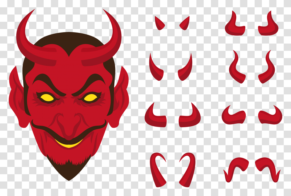 Lucifer Clip Art Horrible Devil Horns, Head, Mouth, Alien Transparent Png