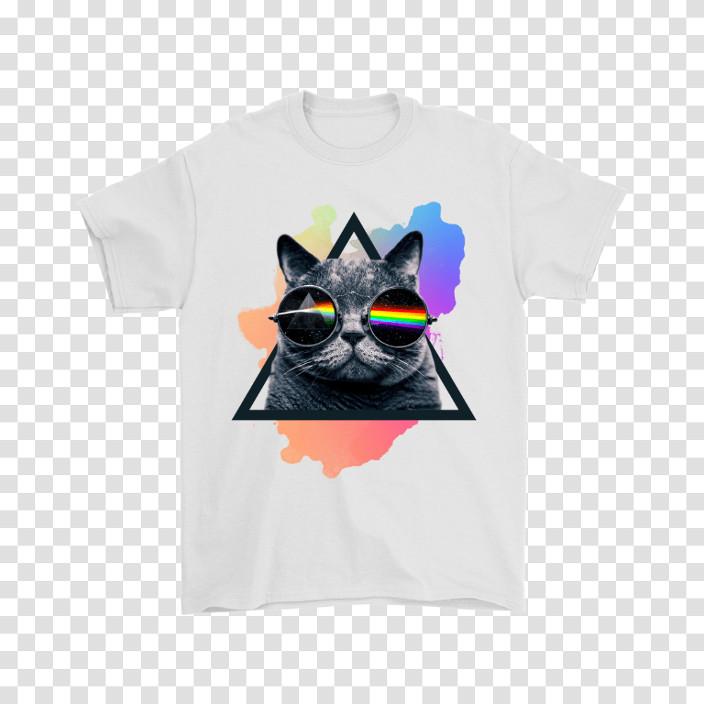Lucifer Sam Meow Watching Pink Floyd Shirts Teeqq Store, Apparel, T-Shirt, Cat Transparent Png