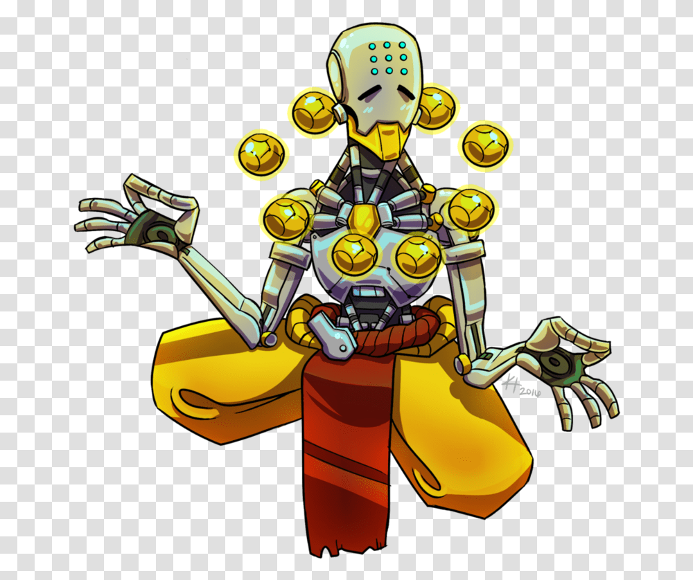 Lucio Drawing Zenyatta Zenyatta Overwatch Fan Art, Toy, Robot, Apidae, Bee Transparent Png