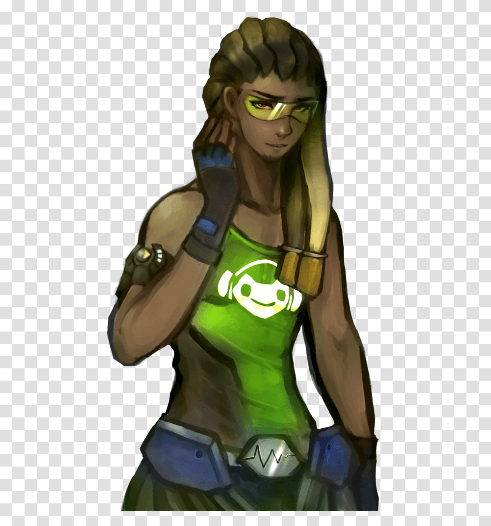 Lucio With His Hair Artwork Overwatch Lucio Hair Down, Person, Human, Wristwatch Transparent Png