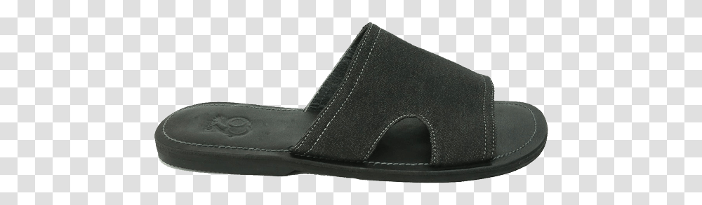 Lucious Black Denim Palm Slippers, Clothing, Apparel, Footwear, Shoe Transparent Png