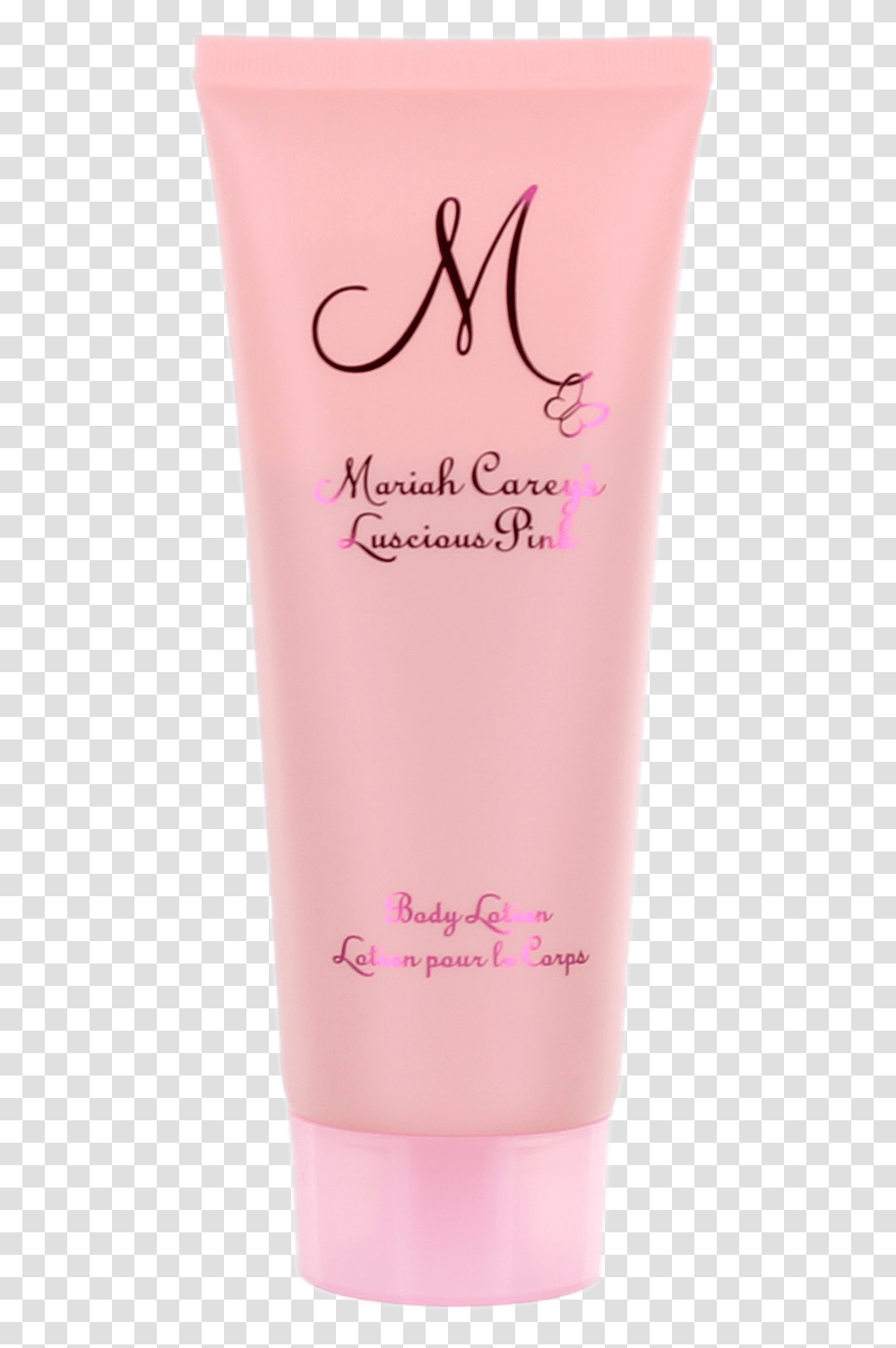 Lucious Pink By Mariah Carey For Women Body Lotion Lotion, Bottle, Cosmetics, Purple, Aluminium Transparent Png
