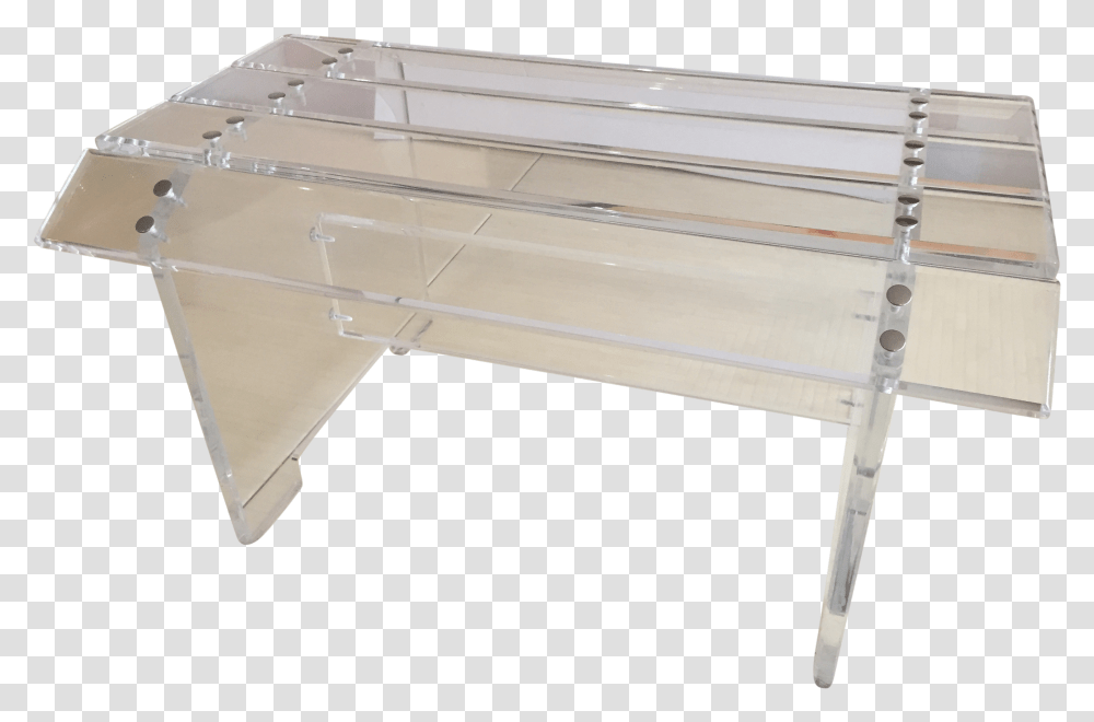 Lucite Plank Park Bench On Chairish Bench, Furniture, Table, Coffee Table, Box Transparent Png