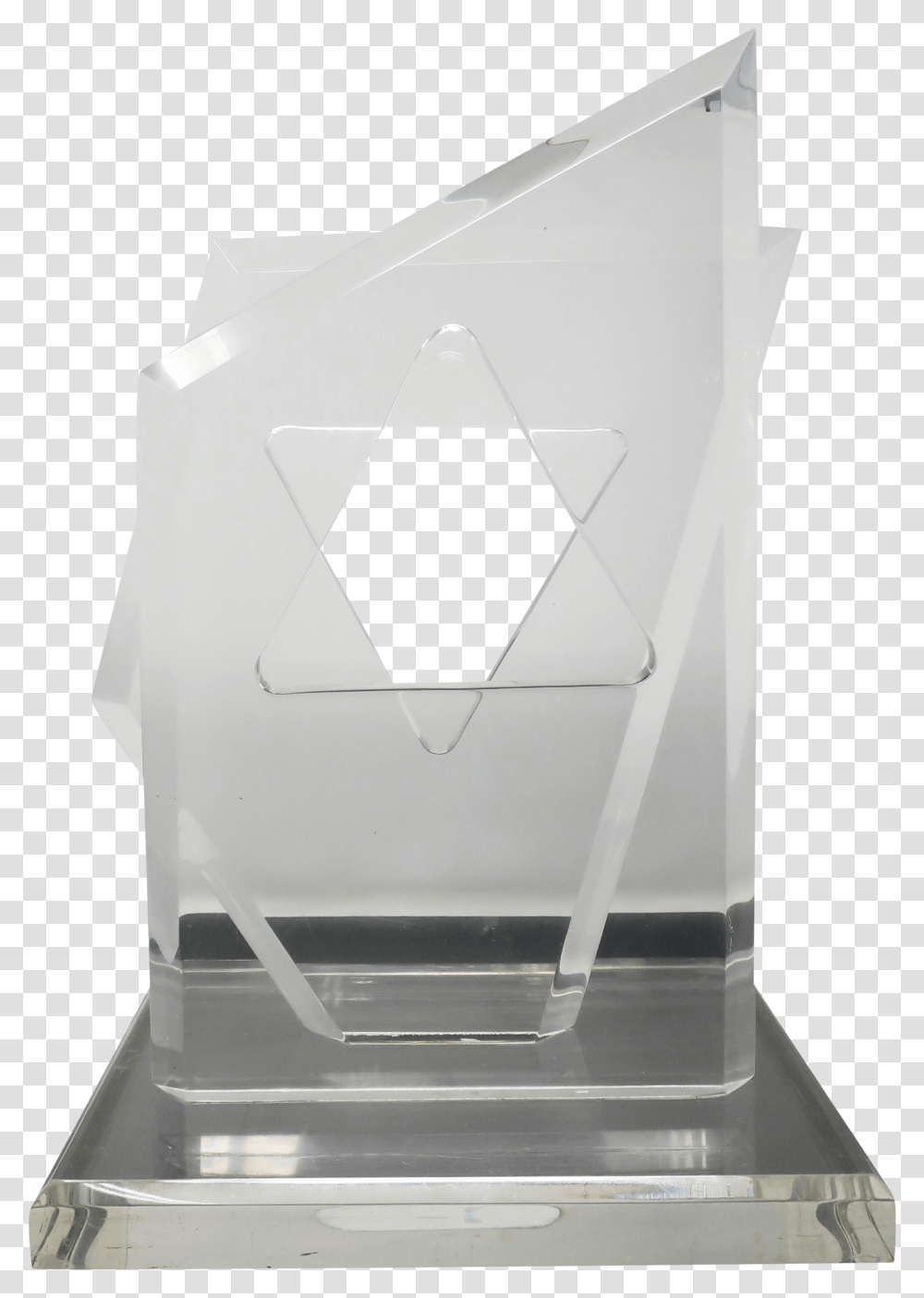 Lucite Star Of David Sculpture By Hivo Van Teal Trophy, Box, Wedding Cake, Dessert, Food Transparent Png