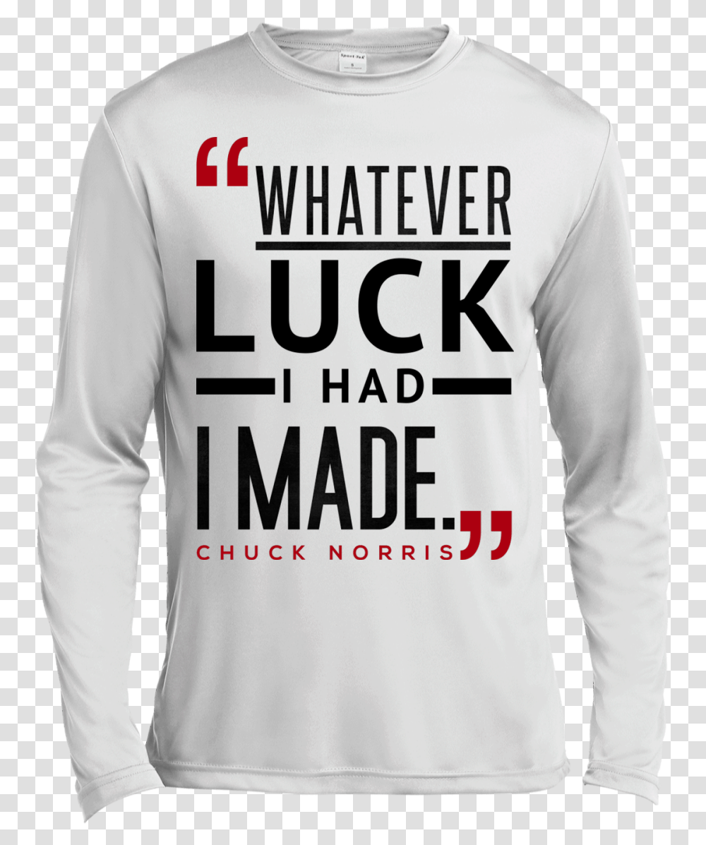 Luck Long Sleeved T Shirt, Apparel, Sweatshirt, Sweater Transparent Png