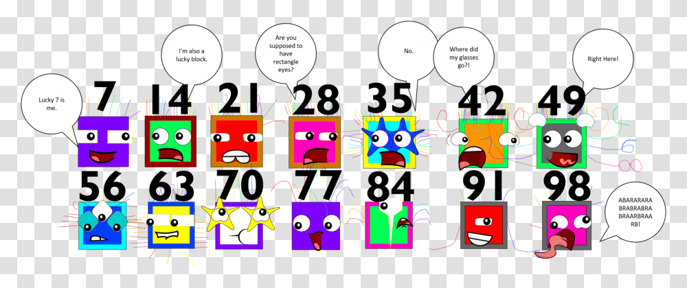 Lucky Block Numberblocks 6 To, Label, Outdoors, Alphabet Transparent Png
