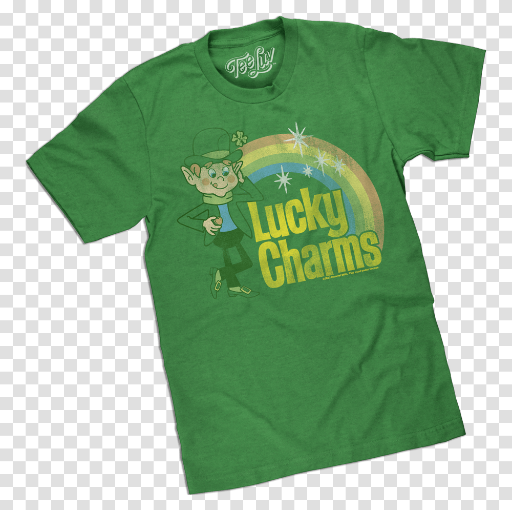 Lucky Charms Tee Shirt Lucky Charms Cereal Box, Apparel, T-Shirt Transparent Png