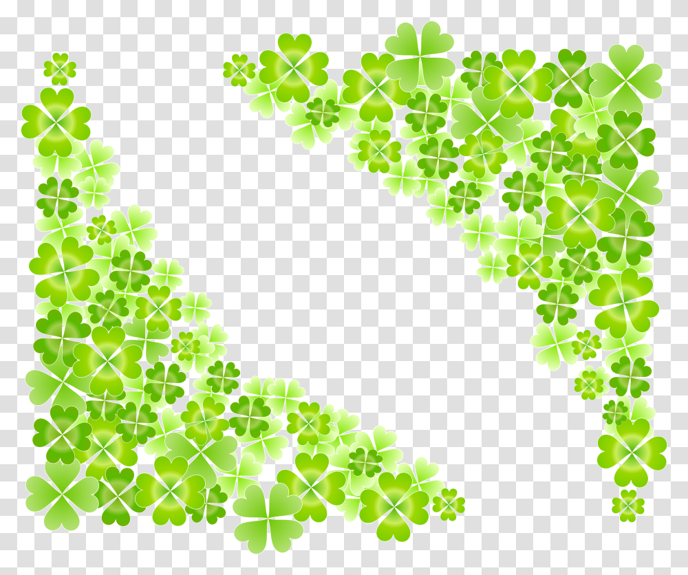 Lucky Clover Four Leaf Clovers Background Transparent Png