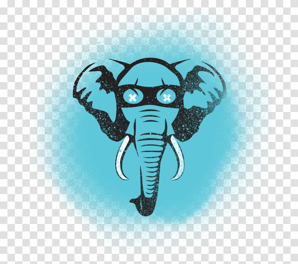 Lucky Elephant Logo Elephant Head Black And White, Animal, Mammal, Wildlife, Drawing Transparent Png