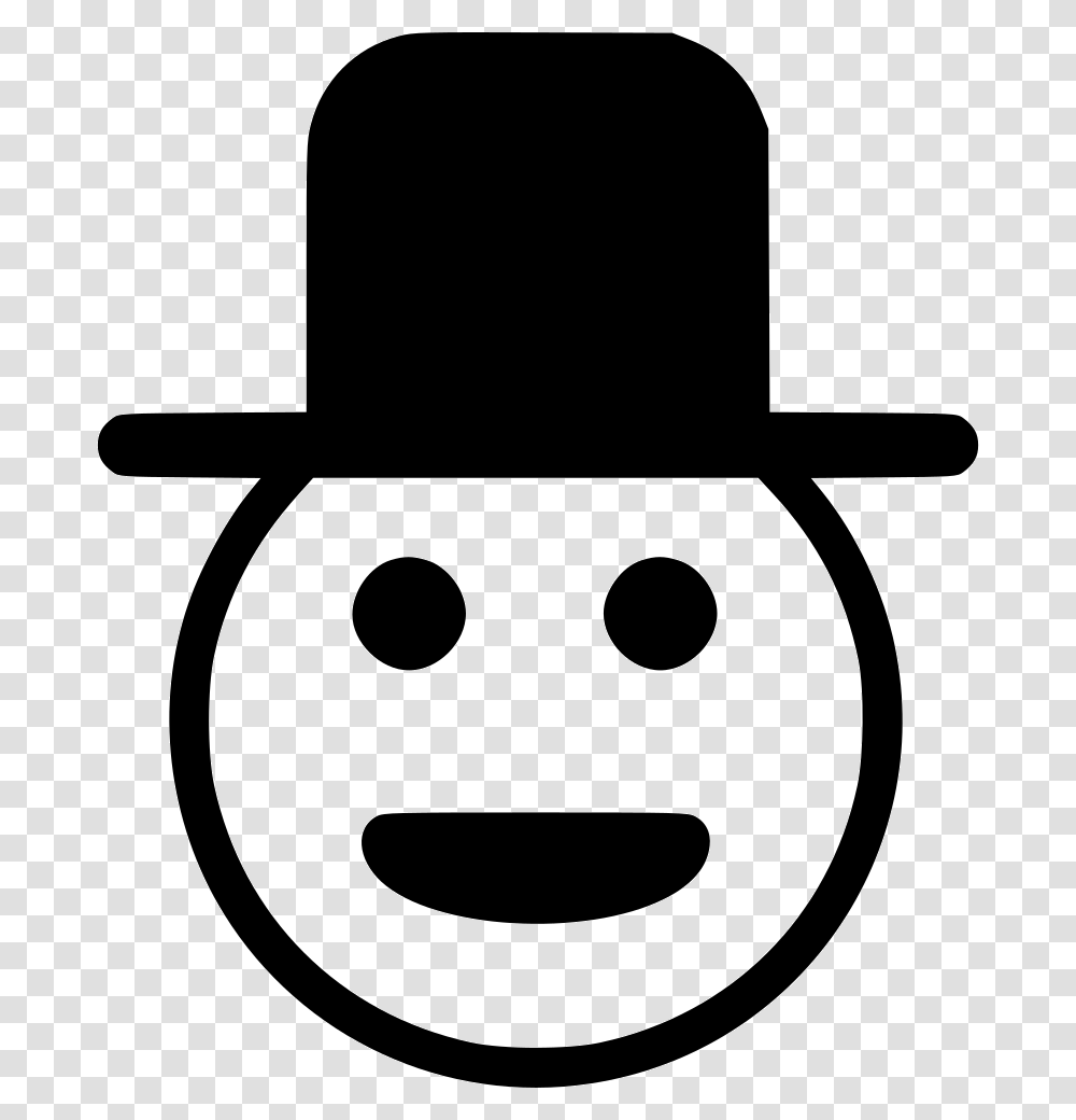Lucky Man Smile Smiley Hat Smiley, Stencil, Apparel, Mask Transparent Png