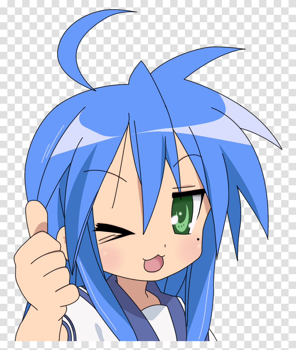 Lucky Star Thumbs Up, Manga, Comics, Book Transparent Png