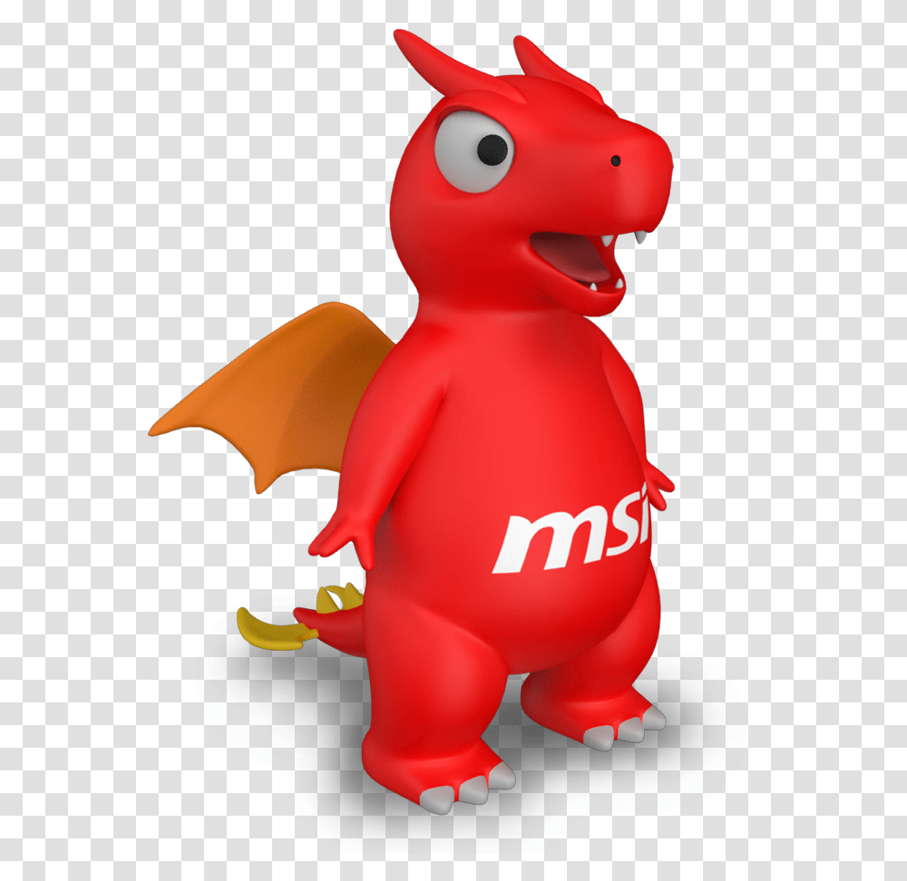 Lucky The Dragon Msi, Toy, Figurine, Apparel Transparent Png