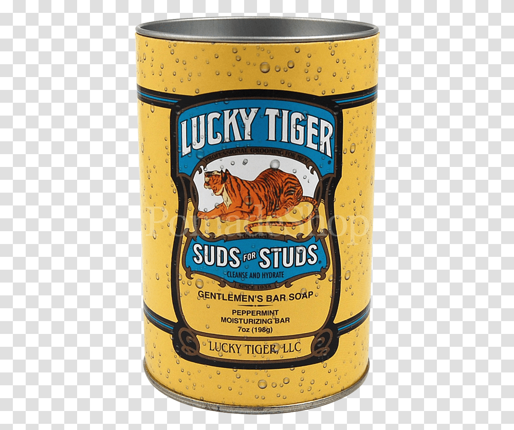 Lucky Tiger Suds For Studs Soap, Wildlife, Mammal, Animal, Beer Transparent Png